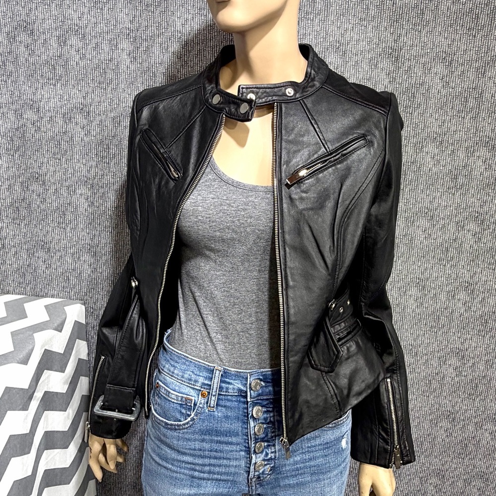 Arden B Moto Leather Jacket - Picture 11 of 16